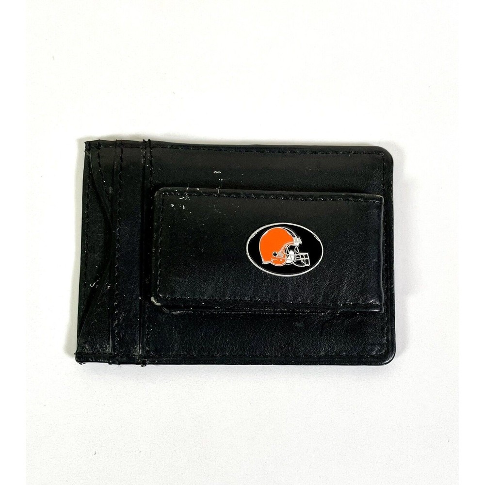 Cleveland Browns NFL Leather Money Clip Wallet Magnetic ID Credit Card Holder